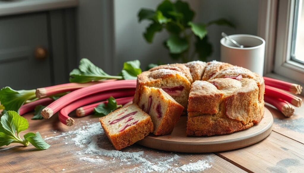 Rhubarb cake recipe