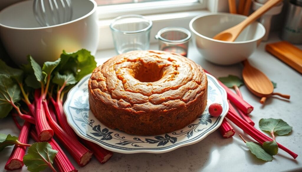 rhubarb cake recipe