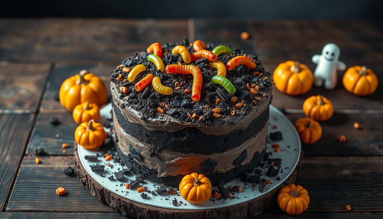 simple dirt cake recipe no bake halloween