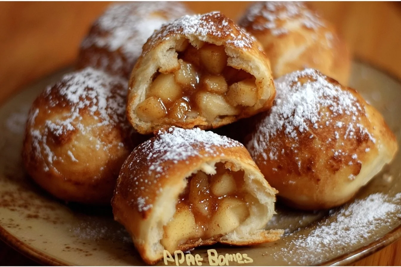 Delicious apple pie bombs stuffed with spiced apples and baked to perfection